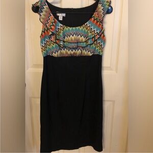 Alyx Limited Women Color Block Chevron Print Empire
Waist Sleeveless Dress Sz 8